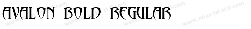 Avalon Bold Regular字体转换